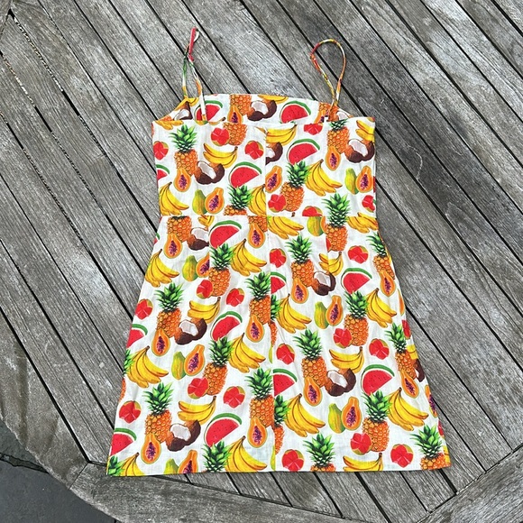 Cools Club Fruit Pattern mini dress - Picture 4 of 5